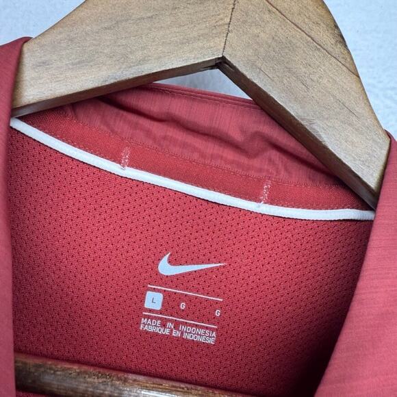 Alabama Crimson Tide Jacket Men's Large Red 1/2 Half Zip nike Team Player Issue - Picture 8 of 11